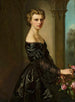 Portrait of a young woman with roses - Norbert Schrödl — artwork view
