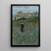 Poppies - Norman Garstin — framed artwork on a wall