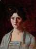 Portrait painting of Edna E. Redding - Norman Rockwell — artwork view