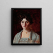 Portrait painting of Edna E. Redding - Norman Rockwell — framed artwork on a wall