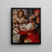 La Sainte Famille avec saint Jean-Baptiste - Nosadella Giovanni Francesco Bezzi — framed artwork on a wall