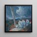 Nighttime Painting - Karl Mader — framed artwork on a wall