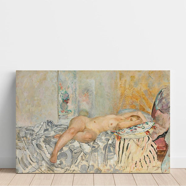 Reproduction of the painting Nude Reclining on Spanish Cushion - Henri Lebasque