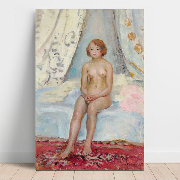 Reproduction of the painting Nude Sitting in an Alcove - Henri Lebasque