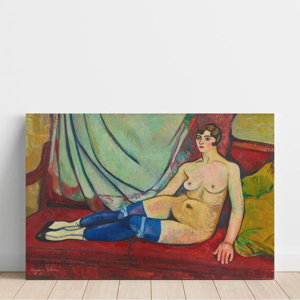 Reproduction of the painting Nude with Blue Stockings - Suzanne Valadon