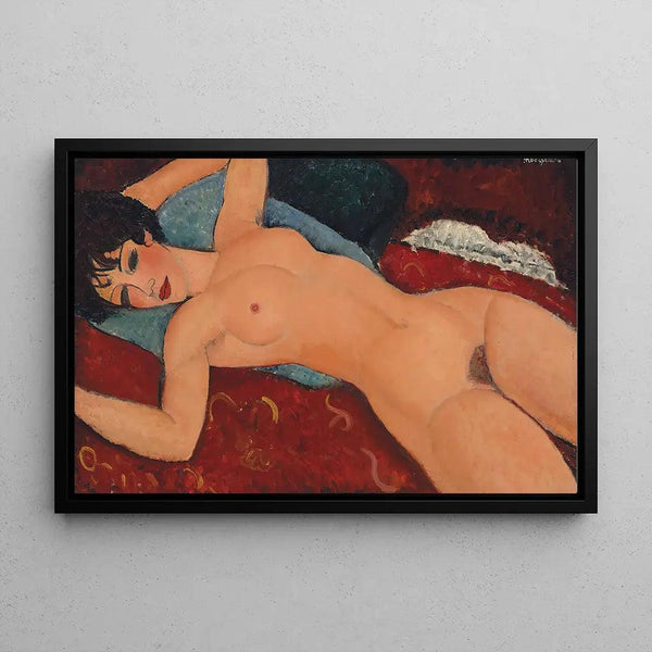 Reproduction of the painting Nude reclining painting - Amedeo Modigliani