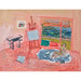 Reproduction of the painting Nude Painting in the Red Workshop of Vence - Raoul Dufy