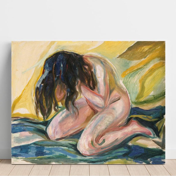 Reproduction of the painting Nude in tears - Edvard Munch