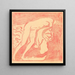 Female Nude Painting Mdchenakt - Ernst Ludwig Kirchner — framed artwork on a wall