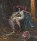 Female nude painting in an armchair - Arnulf De Boucher — artwork view