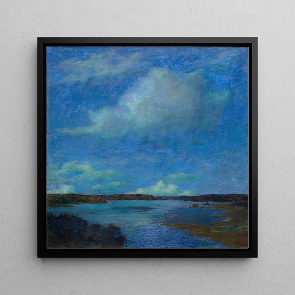 Night Cloud Painting - Prince Eugen Duke of Närke — framed artwork on a wall