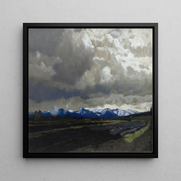 Storm Clouds - Albert Stagura — framed artwork on a wall
