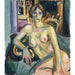 Reproduction of the painting Nude painting, sitting on the couch - Edvard Munch