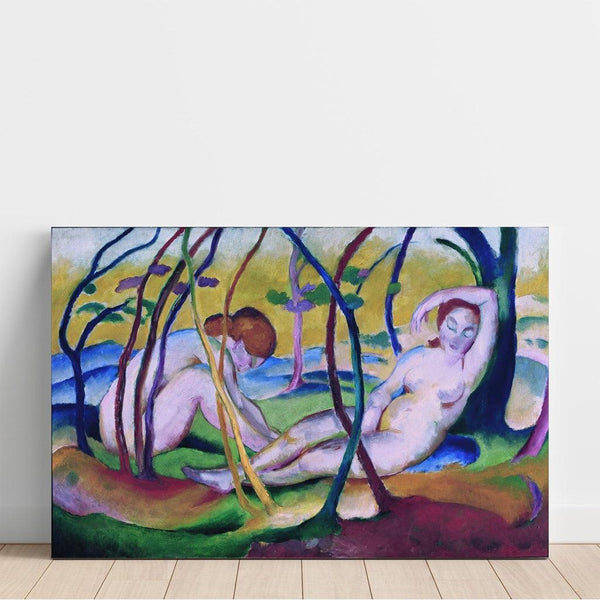 Reproduction of the painting Nude under the trees - Franz Marc