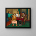 Relief painting blues - O. Louis Guglielmi — framed artwork on a wall