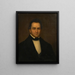 Joseph H. Mather painting - Obadiah Dickinson — framed artwork on a wall