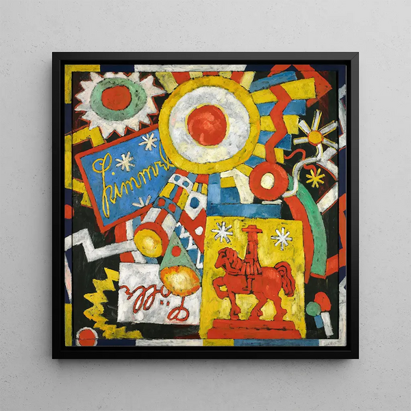 Celestial Object Himmel - Marsden Hartley — framed artwork on a wall