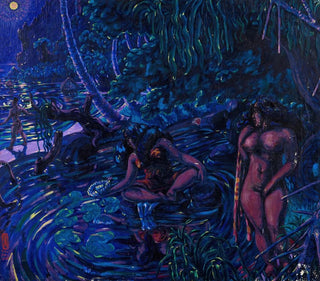 Bathers in the Moonlight - Octave Morillot — artwork view