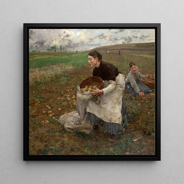 October - Jules Bastien-Lepage — framed artwork on a wall