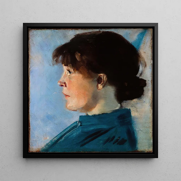Oda Krohg - Christian Krohg — framed artwork on a wall