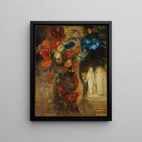 Apparition - Odilon Redon — framed artwork on a wall
