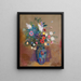 Bouquet de fleurs - Odilon Redon — framed artwork on a wall