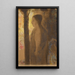 Figure in front of a tree - Odilon Redon — framed artwork on a wall
