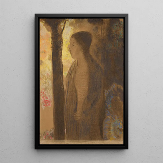 Odilon Redon - Figure devant un arbre.webp