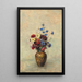 Flowers in a Vase - Odilon Redon — framed artwork on a wall