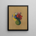 Geraniums and Wildflowers - Odilon Redon — framed artwork on a wall