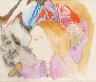 Young girl and flowers - Odilon Redon — artwork view