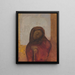 La Désespérance dit aussi La Souffrance - Odilon Redon — framed artwork on a wall