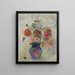 Grand vase with flowers - Odilon Redon — framed artwork on a wall