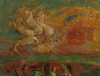 The Chariot of Apollo and the Dragon - Odilon Redon — artwork view