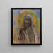 The Christ of Silence - Odilon Redon — framed artwork on a wall
