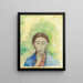 The Silence - Odilon Redon — framed artwork on a wall