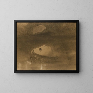 Ophelia - Odilon Redon — framed artwork on a wall