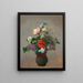 Peony, geranium, and lilac - Odilon Redon — framed artwork on a wall
