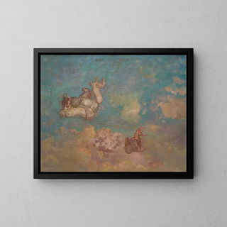 The Chariot of Apollo - Odilon Redon — framed artwork on a wall