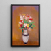 Vase de fleurs - Odilon Redon — framed artwork on a wall