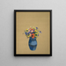 Vase of Flowers - Odilon Redon — framed artwork on a wall