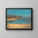 Village by the Sea in Brittany - Odilon Redon — framed artwork on a wall