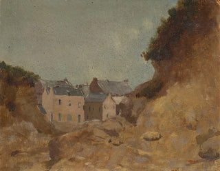 Village dans les Basses-Pyrénées - Odilon Redon — artwork view