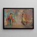 Woman in a Gothic Archway, Woman with Flowers - Odilon Redon — framed artwork on a wall