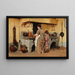 À la cuisinière - Odoardo Borrani — framed artwork on a wall