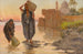 View of Two Water Carriers Near a Mosque - Odoardo Toscani — artwork view