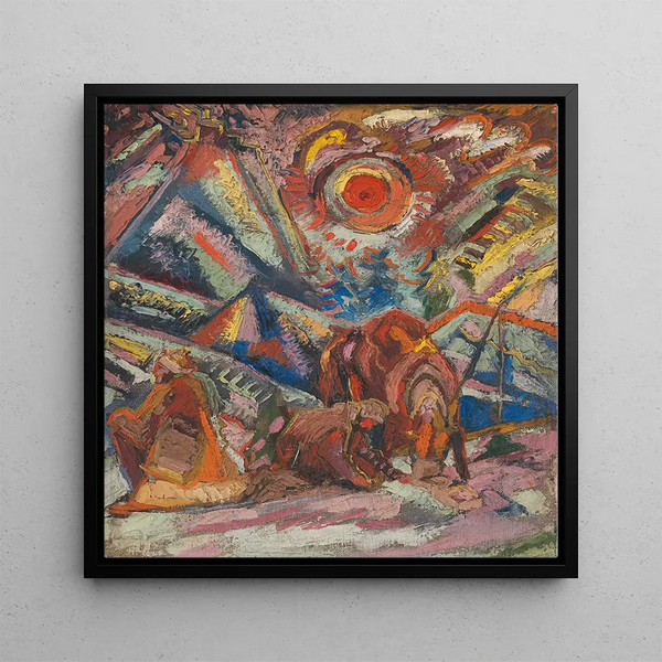 Odpoinok - Arnold Peter Weisz-Kubnan — framed artwork on a wall