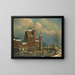The door of Amsterdam in Haarlem - Oene Romkes de Jongh — framed artwork on a wall
