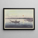 Boats and Sunset - Ohara Koson — framed artwork on a wall