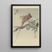 Copper Pheasant Painting - Ohara Koson — framed artwork on a wall